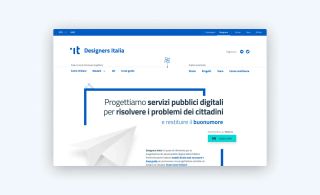 We design digital public services to solve citizens' problems and restore good humour. The Designers Italia website, circa 2020.